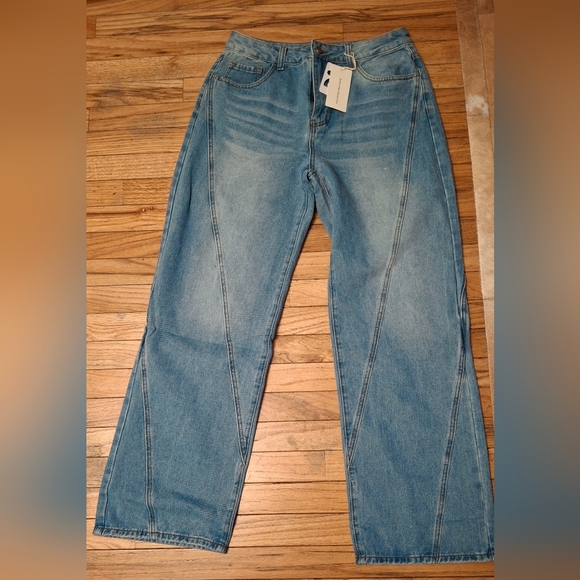 baggy blue jeans size L - Picture 3 of 10
